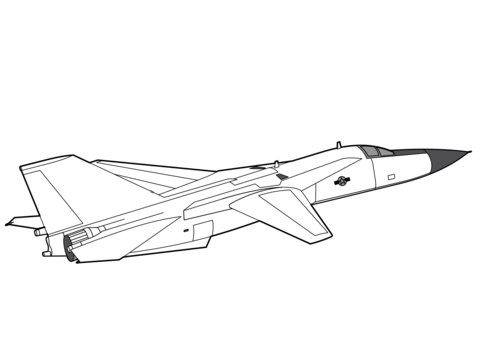 F 111 Aardvark Coloring Page